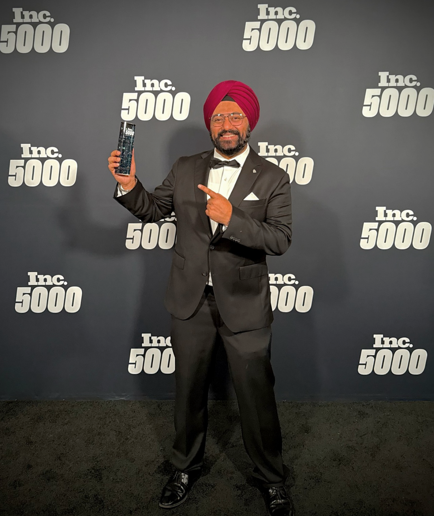 Mandeep Image with Award