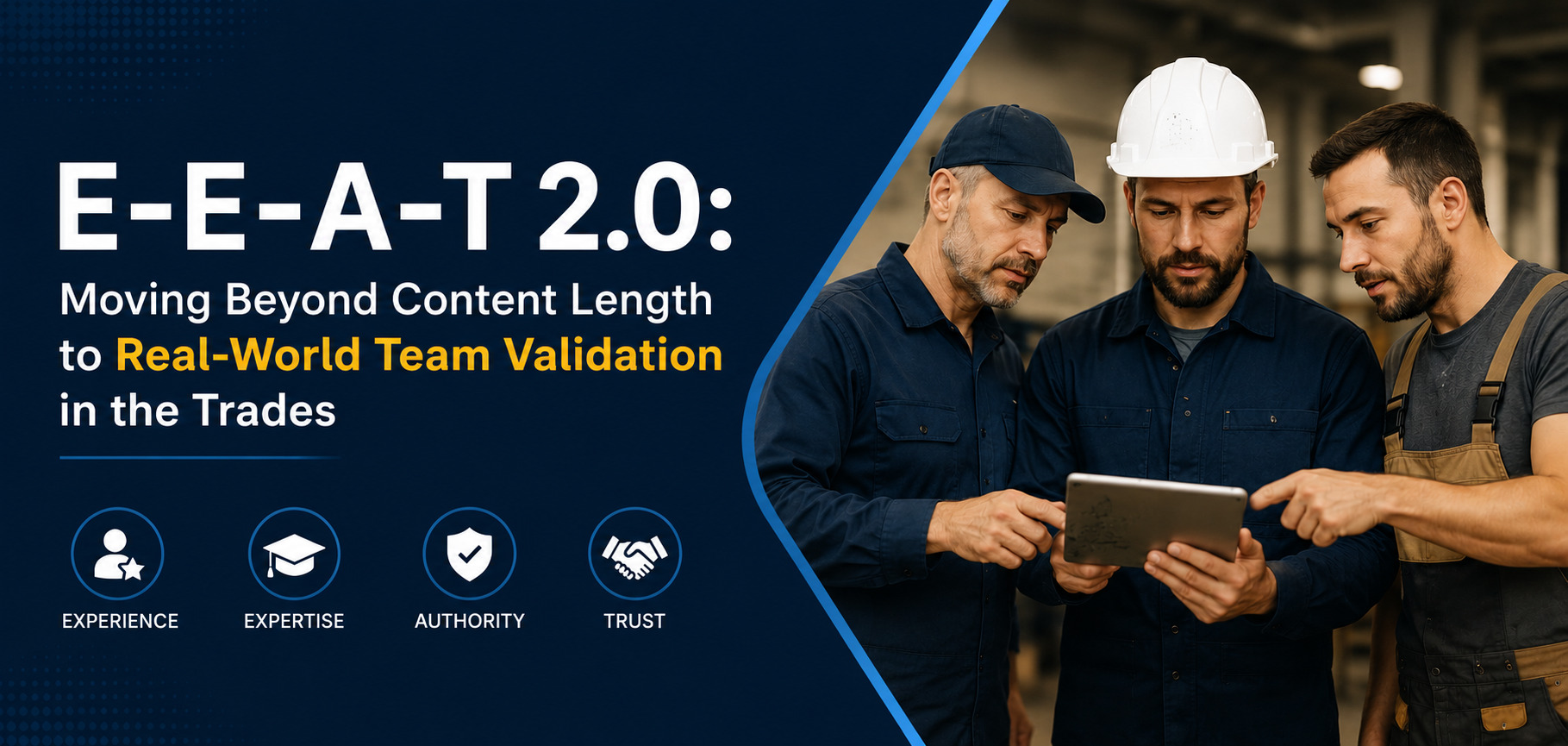 E-E-A-T 2.0: Moving Beyond Content Length to Real-World Team Validation in the Trades